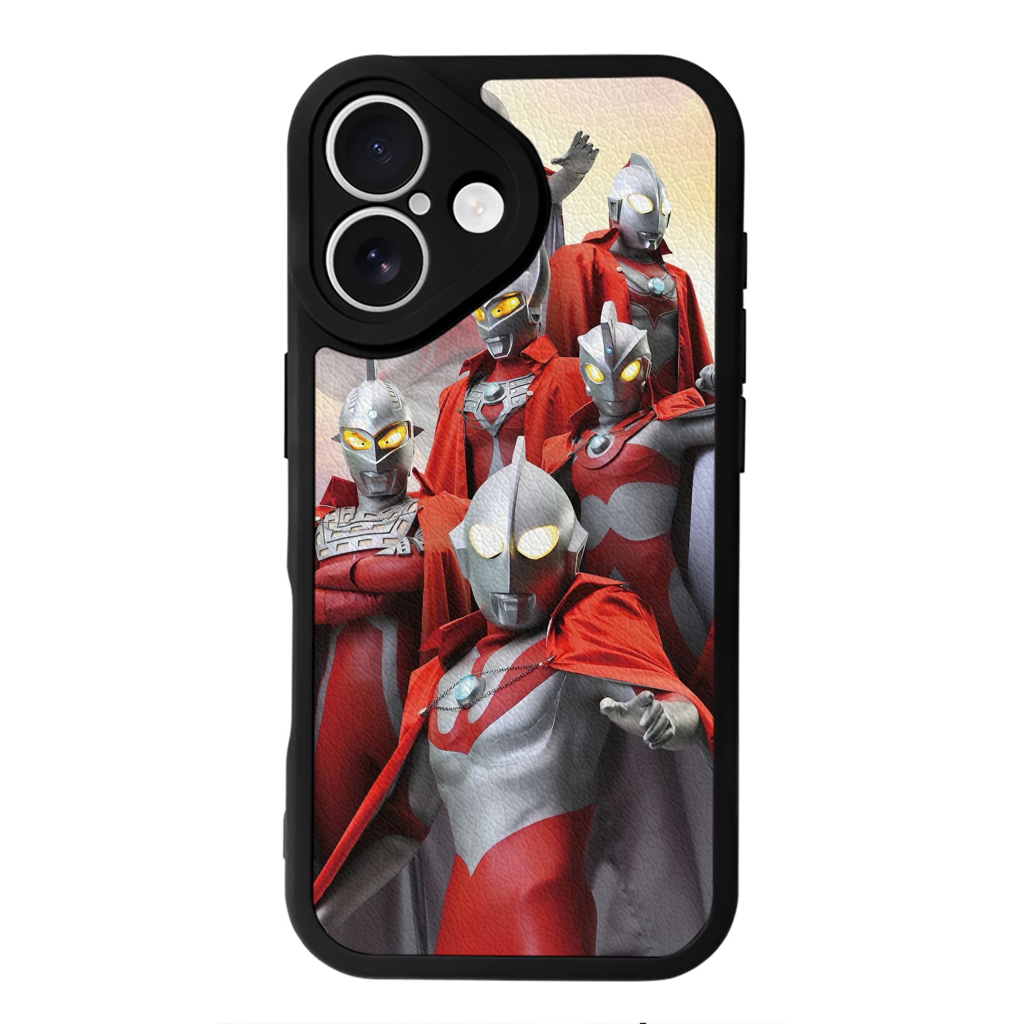 （画像用） ウルトラマン Ultraman 【iPhone 16シリーズ対応】シリコンスマホケース（レザー調） 材質：シリコン